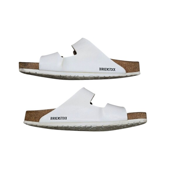 Birkenstock Arizona Sandals Mens Birko Flor White Shoes US Size 12 EU 45 - Picture 5 of 10